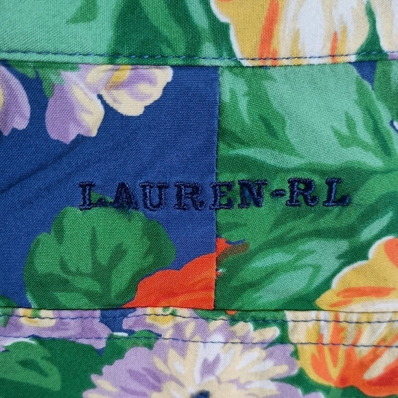 Lauren Ralph Wide Leg Floral Capri - Picture 4 of 5
